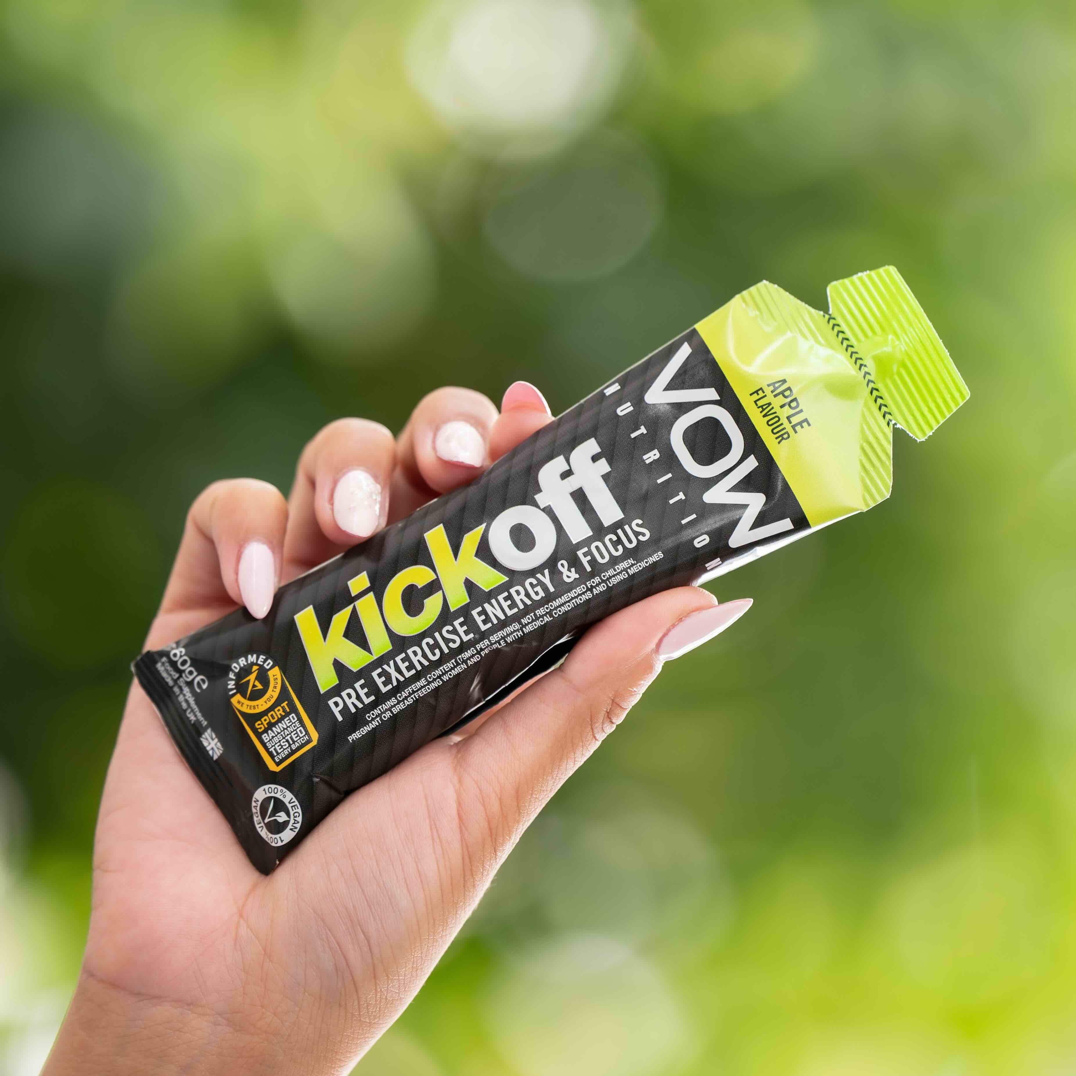 Kick Off x 12 Sachets - Pre Exercise Energy Gel - Image 3